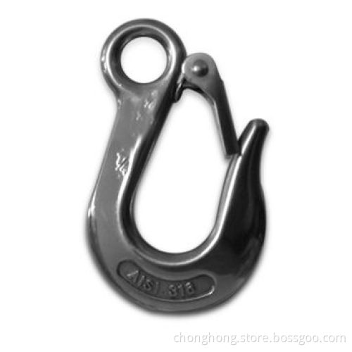 Grab Hook with Polished Surface, Made of AISI 316 and 304 Stainless Steel